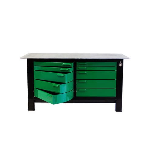スチール製作業台 - Badass Workbench - 修理工場用 / 引き出しタイプ
