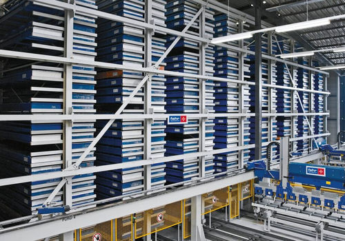 縦型自動収納システム - Fehr Warehouse Solutions Inc. - 長物用 / 棚付き