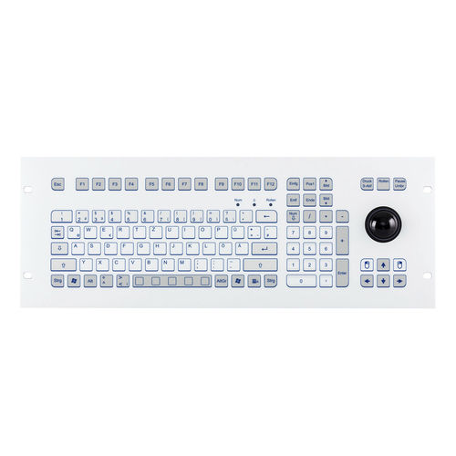ラックマウントキーボード - KS18329 - GETT Asia Ltd. - メンブレン / 105キー / トラックボール付き