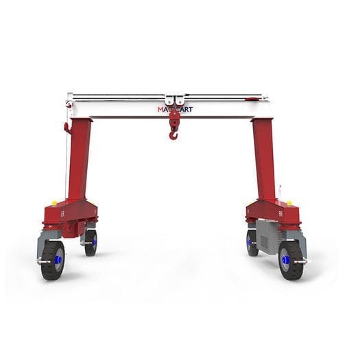 シングルガーダガントリークレーン - FR series - Xinxiang MAGICART Cranes Co., Ltd - タイヤ式 / 修理工場用 / 土木工事用