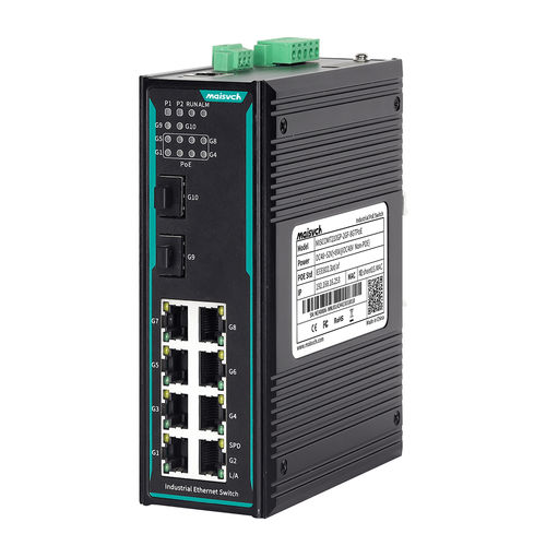 管理型イーサネットスイッチ - MISCOM7210GP-2GF-8GTPOE - Maisvch - 10 ポート / レベル 2 / ギガビット