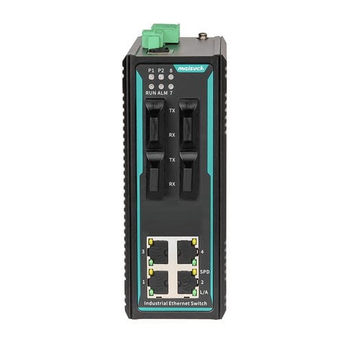 管理型イーサネットスイッチ - MISCOM6208-4F series - Maisvch - 8 ポート / 10/100BaseT(X) / レベル 2