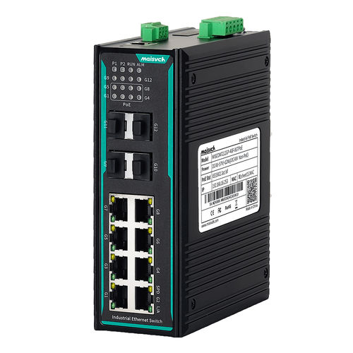 管理型イーサネットスイッチ - MISCOM7212GP-4GF-8GTPOE - Maisvch - 8 ポート / レベル 2 / ギガビット