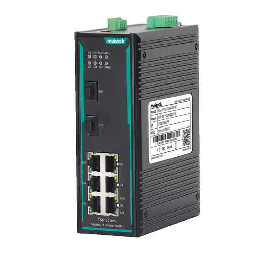 管理型イーサネットスイッチ - MISCOM7208TSN-2GF-6GT - Maisvch - 8 ポート / レベル 2 / ギガビット