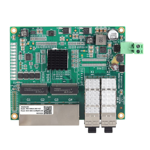 管理型イーサネットスイッチ - MES7106GX-2XGF-4GT - Maisvch - 6 ポート / レベル 2 / 組み込み