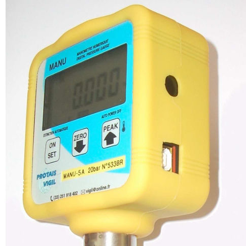 絶対圧力計 - MANU-5A - PROTAIS-VIGIL  HYDROPNEU TECHNOLOGIC - 相対 / デジタル / IP40