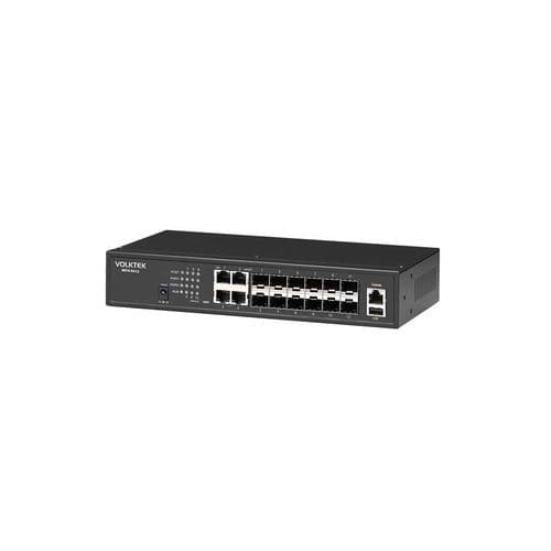 管理型イーサネットスイッチ - MEN-6412 - Volktek - 12 ポート / ラック上 / インライン