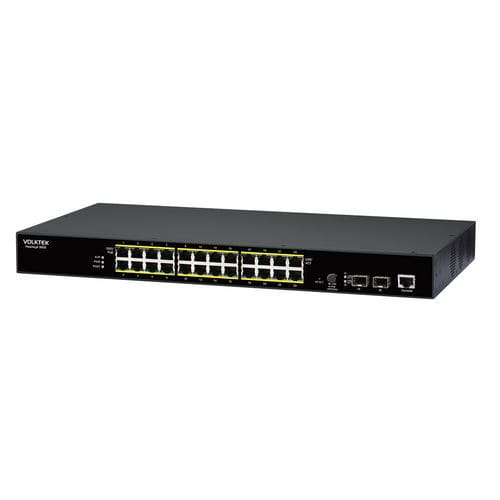 管理型イーサネットスイッチ - 9005-24GP2GS series - Volktek - 24 PoEポート / ラック組み立て / 屋内用
