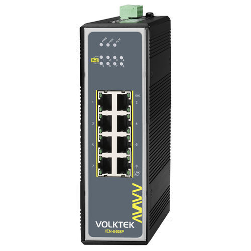非管理型イーサネットスイッチ - IEN-8408P-24V - Volktek - 8 ポート / ProfiNet / EtherNet/IP