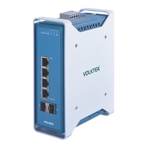 管理型イーサネットスイッチ - INS-8624 - Volktek - 6 ポート / ギガビットイーサネット / DINレール