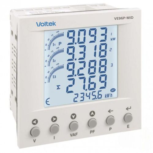 多機能電力計 - VE96P - Voltek Energy Limited - デジタル / パネル設置用 / 単相