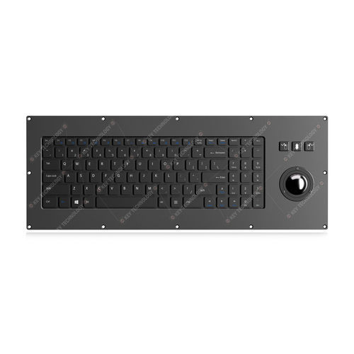 パネル設置用キーボード - K-TEK-V455-172-38-MTB-AVR-KP-FN-SC-BT - Key Technology Rugged System Limited - シザースイッチ / 98キー / マウスキー3つ付き