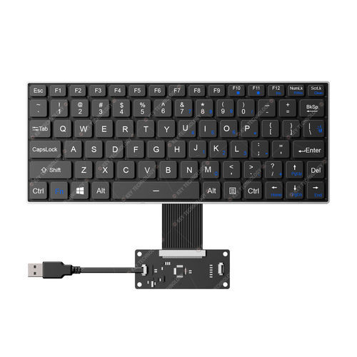 パネル設置用キーボード - K-TEK-V268-FN-BL-FC-SC-ML-DWP - Key Technology Rugged System Limited - シザースイッチ / 80キー / 輸送産業用