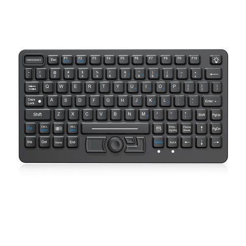 卓上キーボード - K-TEK-M282-DHP-FN-ML-IK-OEM - Key Technology Rugged System Limited - カーボンコンタクト / マウスキー3つ付き / 89キー