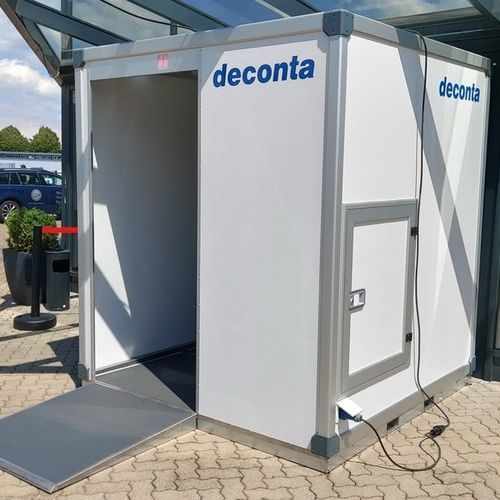 トンネル型除染作業用装置 - deconta GmbH - スプレー / 霧タイプ / 対物