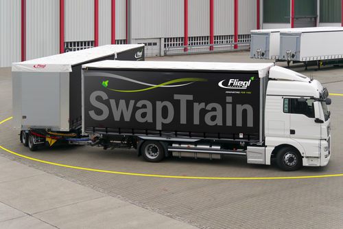 輸送用トラック - Fliegl Fahrzeugbau GmbH - エンジン式 / ディーゼル