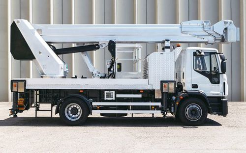 トラック上伸縮ブーム型高所作業車 - PTJJ 36.29S - KLUBB - ディーゼル / 屋外用 / 工事現場用