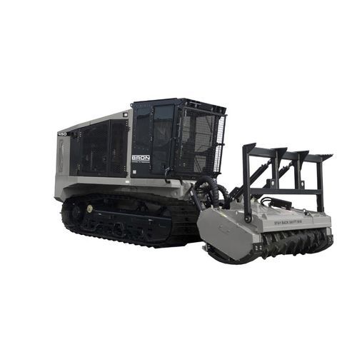 山林ブーム - 450B Mulcher - Bron - トラクター上