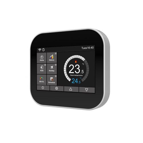 プログラム可能サーモスタット - BC207W-T - Beijing Breeze Technology Co.,Ltd - 壁取り付け式 / フラッシュダイヤフラム型 / 表面取り付け