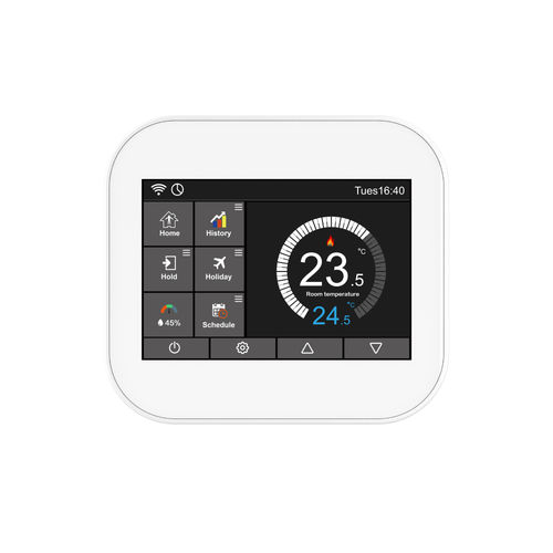 プログラム可能サーモスタット - BC207-E - Beijing Breeze Technology Co.,Ltd - 壁取り付け式 / フラッシュダイヤフラム型 / 表面取り付け