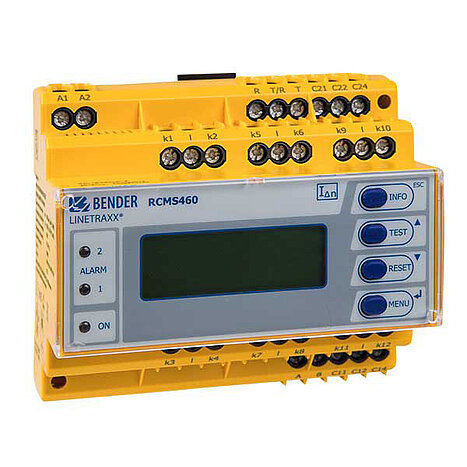 残余電流監視システム - LINETRAXX® RCMS460-D - BENDER GmbH & Co KG - 変圧器 / RS-485 / 連続