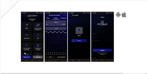 制御ソフトウェア - APP-OPT1 - Optimus - アラーム / Android / iOS