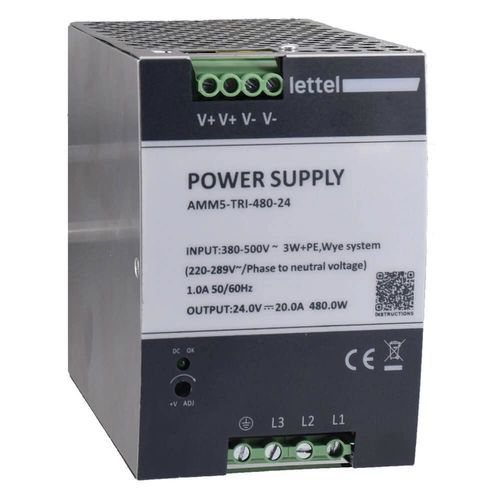 DINレール電源 - AMM5-TRI series - Lettel - AC/DC / マルチ出力 / 可変出力