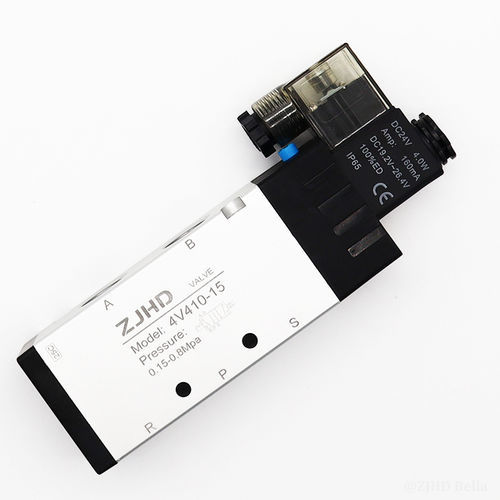 パイロット式電磁弁 - 4V410-15B - ZJHD Automation Technology Co., Ltd. - 5方向 / 圧縮空気用 / マニホールド