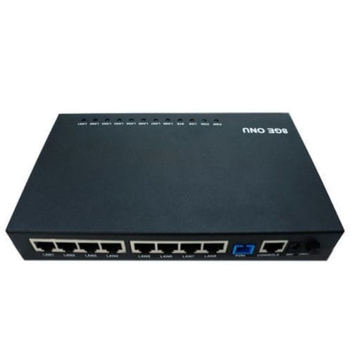 屋内用オプティカルネットワークユニット - GPU080-8GL-PSE - Guangzhou Yuhong Technology CO., Ltd - 外部電源アダプター付き / 金属枠 / イーサネット