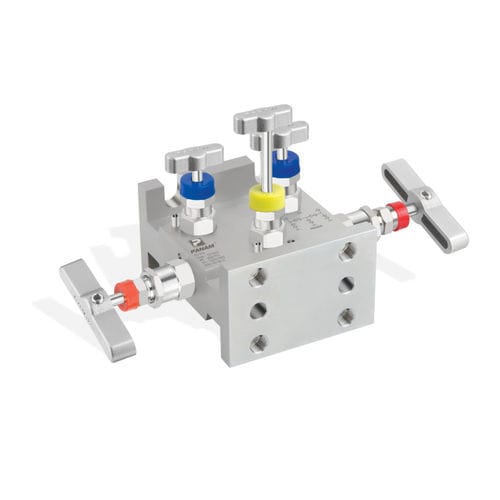5方向マニホールド - Panam Valve - PTFE / 高温用 / 電磁弁用
