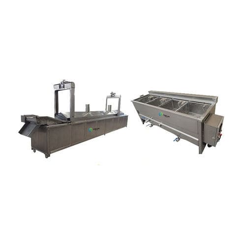油たっぷりの産業用フライヤー - Henan Hongtu Machinery Manufacturing Co., Ltd. - バッチ式 / 生地状製品 / スナック用