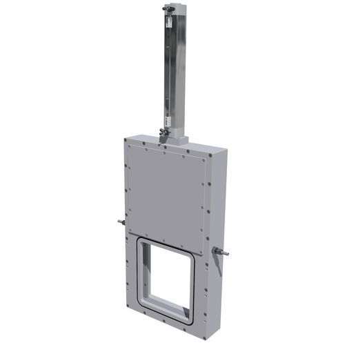 ゲートバルブ - P1209-150°C-230x250 - Socrate Industrie - 空圧式 / 空気操作 / 絶縁