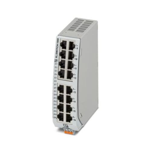 非管理型イーサネットスイッチ - FL SWITCH 1116N - PHOENIX CONTACT GmbH & Co. KG - 16 ポート / DINレール / RJ45