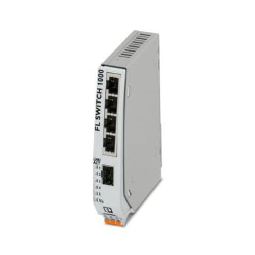 非管理型イーサネットスイッチ - FL SWITCH 1004NT-SFX - PHOENIX CONTACT GmbH & Co. KG - 5 ポート / DINレール / RJ45