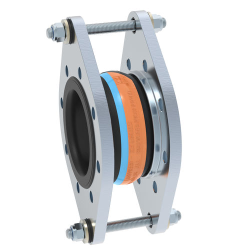 ゴム製伸縮管継手 - AS-2 - STENFLEX Rudolf Stender GmbH - 円形 / フランジ取り付け / 軸方向