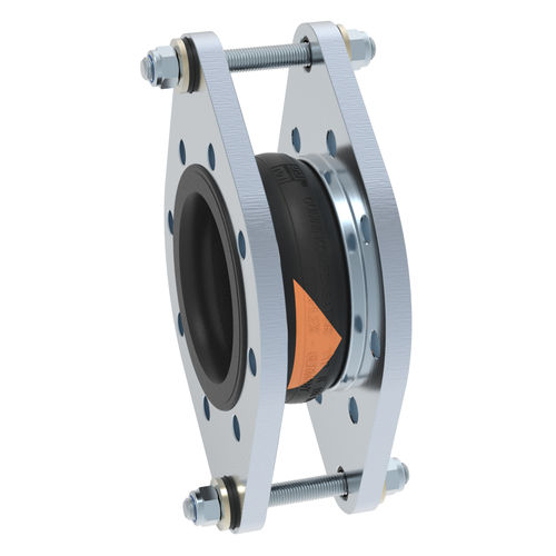 ゴム製伸縮管継手 - R-2  - STENFLEX Rudolf Stender GmbH - 円形 / フランジ取り付け / 軸方向