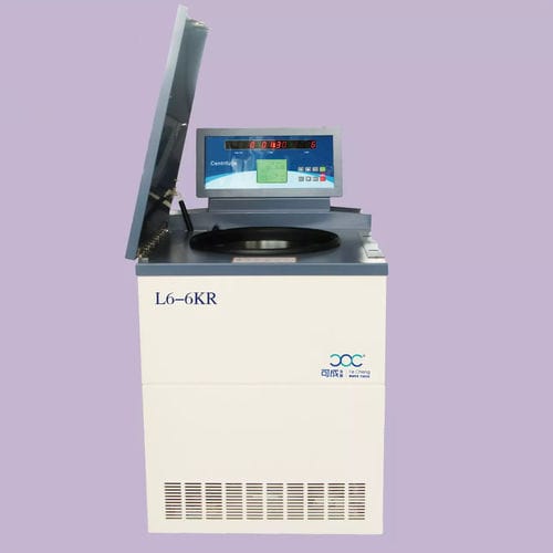 実験用遠心分離機 - L6-6KR - Hunan Kecheng Instrument Equipment Co.,Ltd - フードバンク用 / 床置き / 縦型