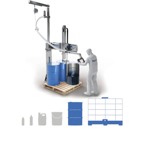 半自動充填機 - FLEXEO-P - PACK'R - マルチ容器 / パレット上缶型容器 / IBC