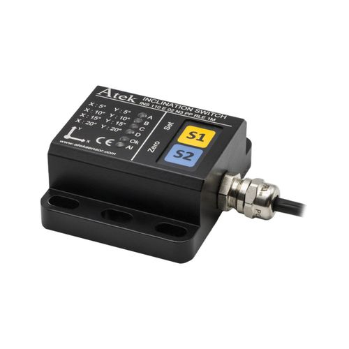 XY軸傾斜計 - INS 110 - ATEK SENSOR TECHNOLOGIE - デジタル / 調整可能 / IP67