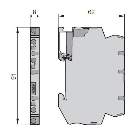 DINレール取付け用温度伝送器 - ATL  - APLISENS S.A. - Pt100 / 4-20 mA / プログラム可能