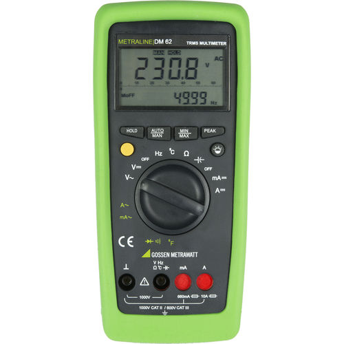 デジタルマルチメーター - METRALINE DM 62 - GOSSEN METRAWATT GmbH - 棒グラフ表示付き / 携帯型 / 1000 V