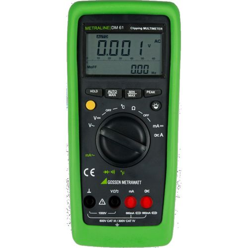 デジタルクランプマルチメーター - Metraline DM 61 - GOSSEN METRAWATT GmbH - 棒グラフ表示付き / 携帯型 / 1000 V