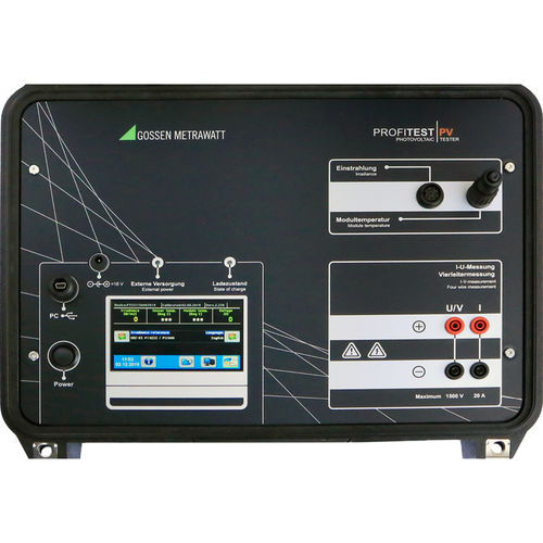 光起電モジュール用試験機 - Profitest PV 1500 - GOSSEN METRAWATT GmbH - 電圧 / ショート電流 / 卓上型