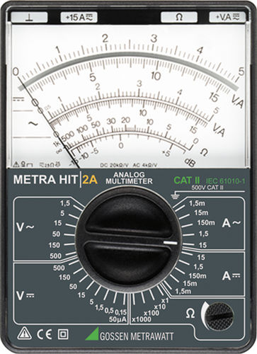 アナログマルチメーター - class 2.5 | METRAHIT 2A - GOSSEN METRAWATT GmbH - 携帯型 / 15 A / cat II