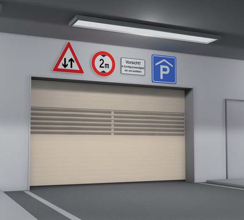 セクショナルドア - RR3000 R - ASSA ABLOY Entrance Systems - アルミニウム製 / クラス 3 / クラス4