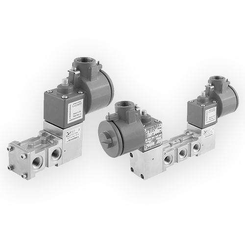 直動式電磁弁 - Steel line series - PNEUMAX - 5方向 / 空気 / 天然ガス用