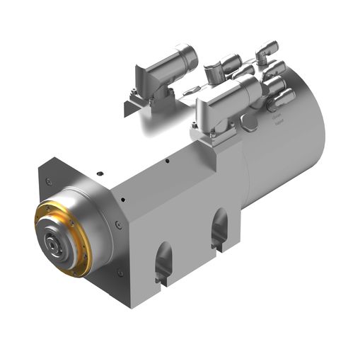 製粉電動スピンドル - MFW-1045 - FISCHER AG - Präzisionsspindeln - 非同期式エンジン / 工具自動取り換え機能付 / エアクランプ付き