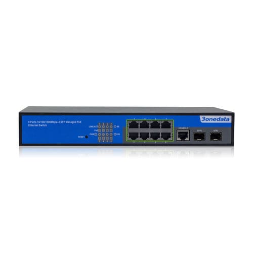 PoEイーサネットスイッチ - PS5010G-2GS-8PoE - 3onedata Co.,Ltd. - 管理型 / 10 ポート / ギガビットイーサネット