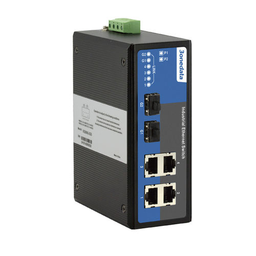 6 ポートイーサネットスイッチ - IES206G-2GS - 3onedata Co.,Ltd. - 非管理型 / ギガビットイーサネット / DINレール