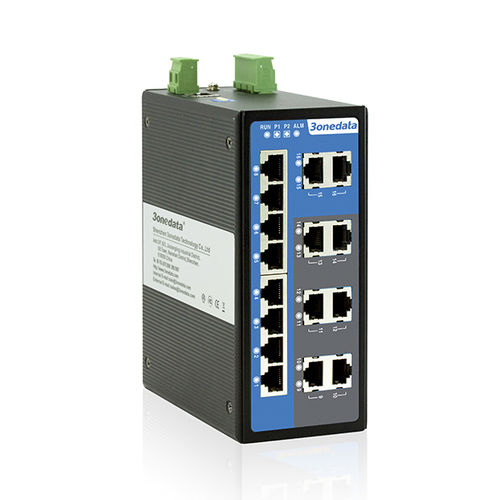 16 ポートイーサネットスイッチ - IES3016 Series - 3onedata Co.,Ltd. - 非管理型 / レベル 2 / 光ファイバー